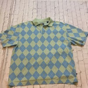 Callaway Golf EUC size L golf polo shirt Argyle
